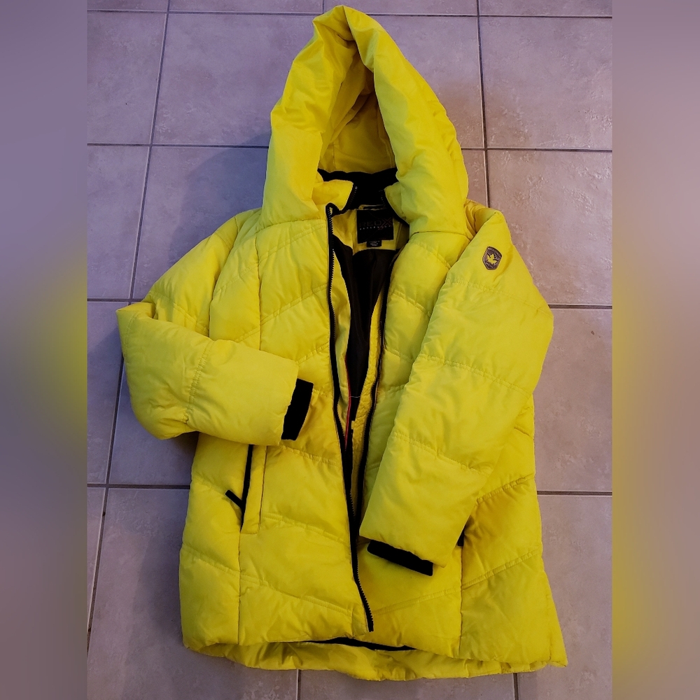 🔥 Men's Large Extra Puffy Puffer Coat - Great Clean Used Condition